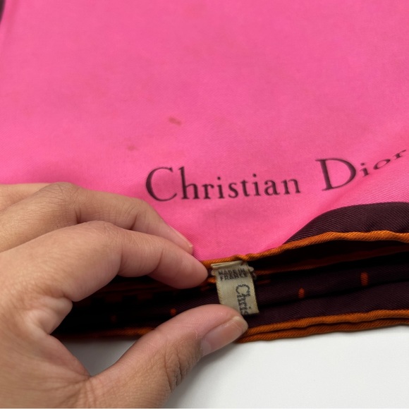 Christian Dior patch scarf RARE authentic - Picture 5 of 6